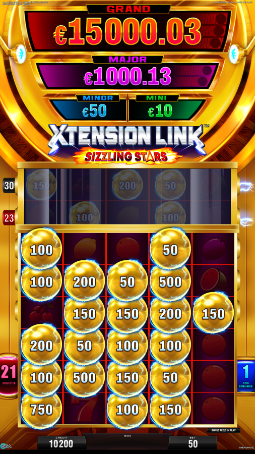 Sizzling Stars golden spins 02