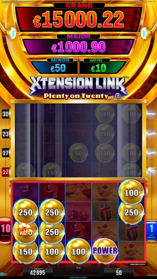 Plenty on Twenty Hot XL golden spins