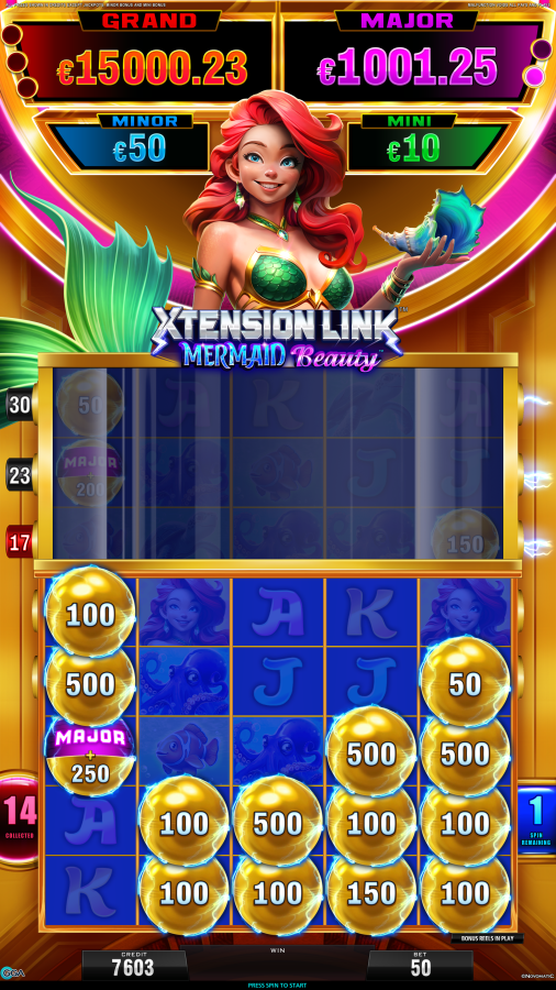 Mermaid Beauty golden spins