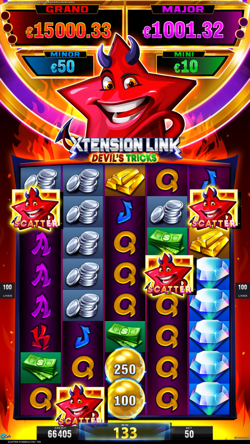 Devil's Tricks scatter win