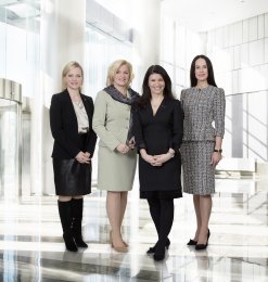 CEO ADMIRAL Casinos & Entertainment AG Dr. Monika Racek with the Members of the Supervisory Board Barbara Feldmann, Martina Flitsch and Martina Kurz